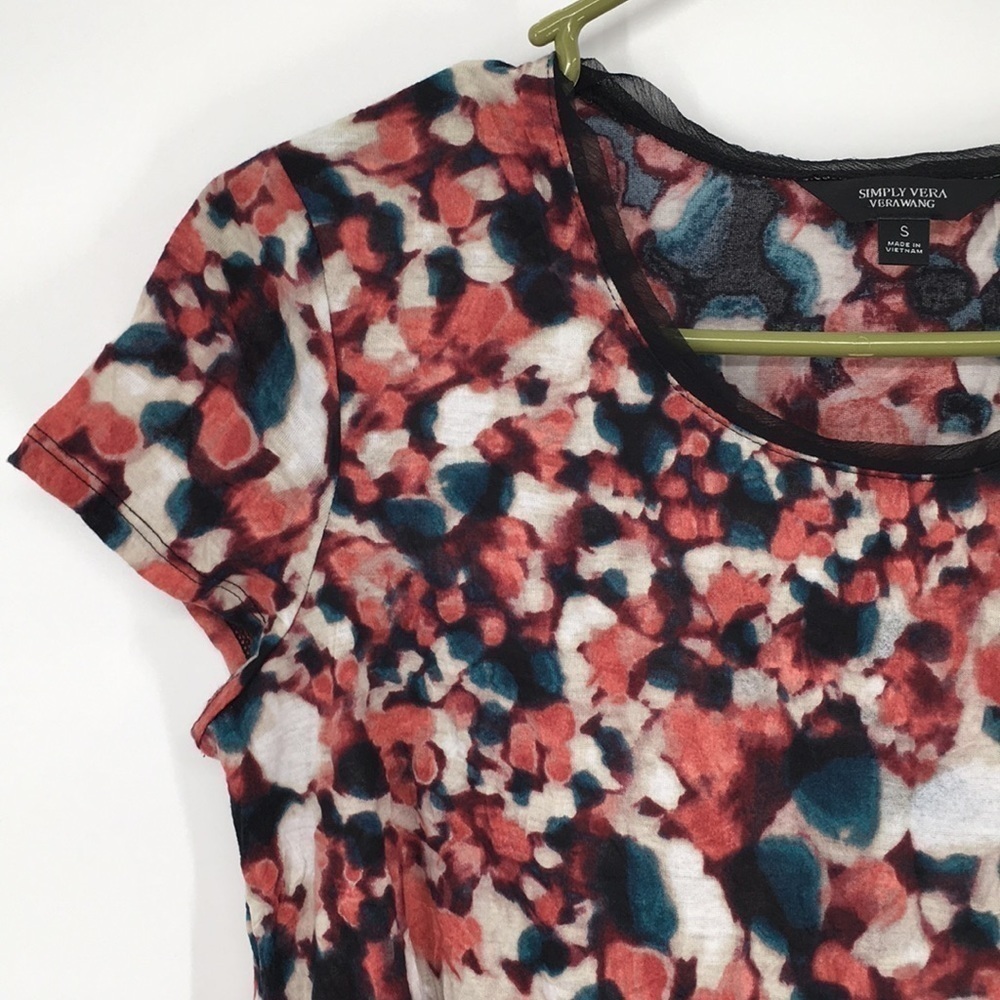 Vera Wang Multi Color Dress Casual Top - Picture 3 of 11